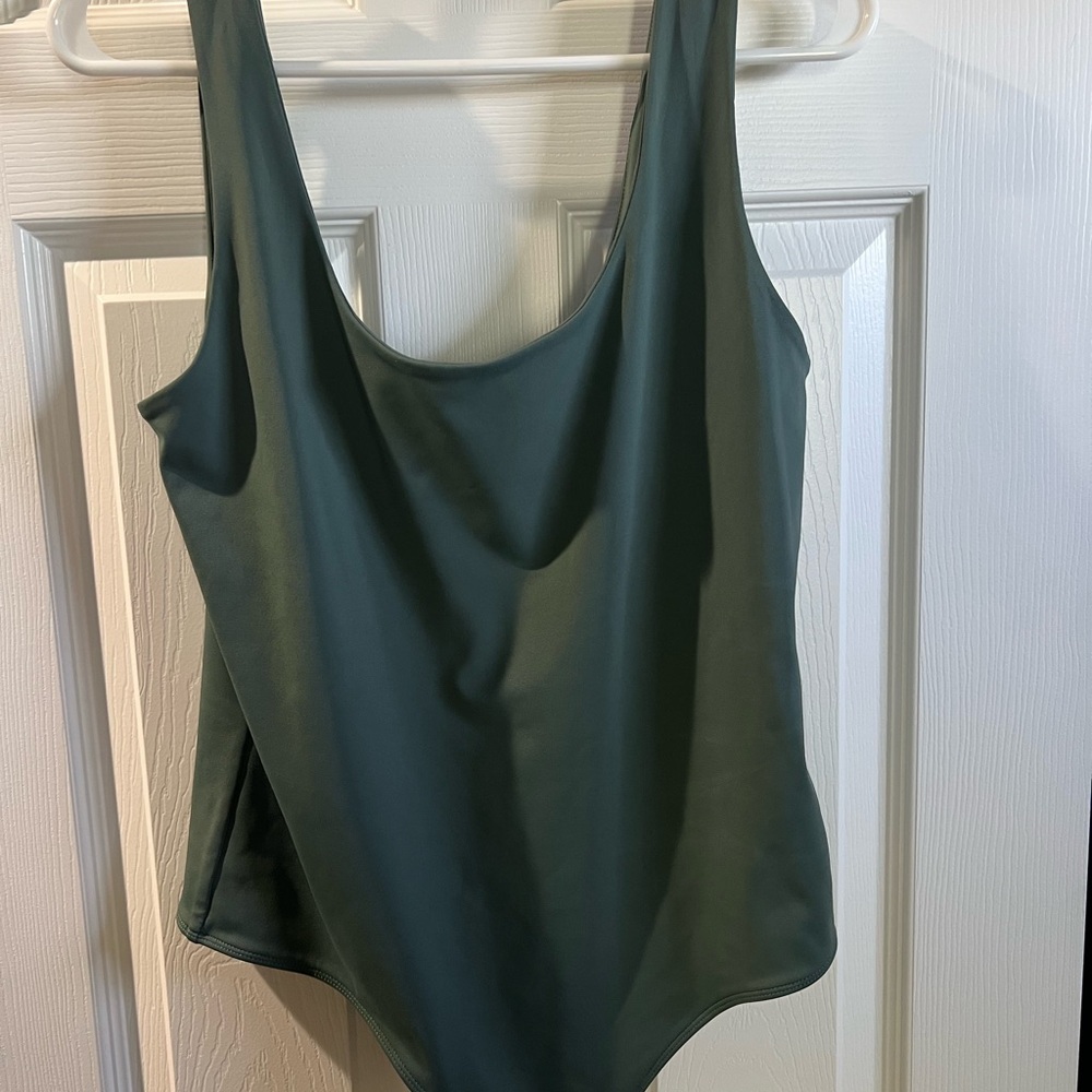 Express Green Sleeveless bodysuit